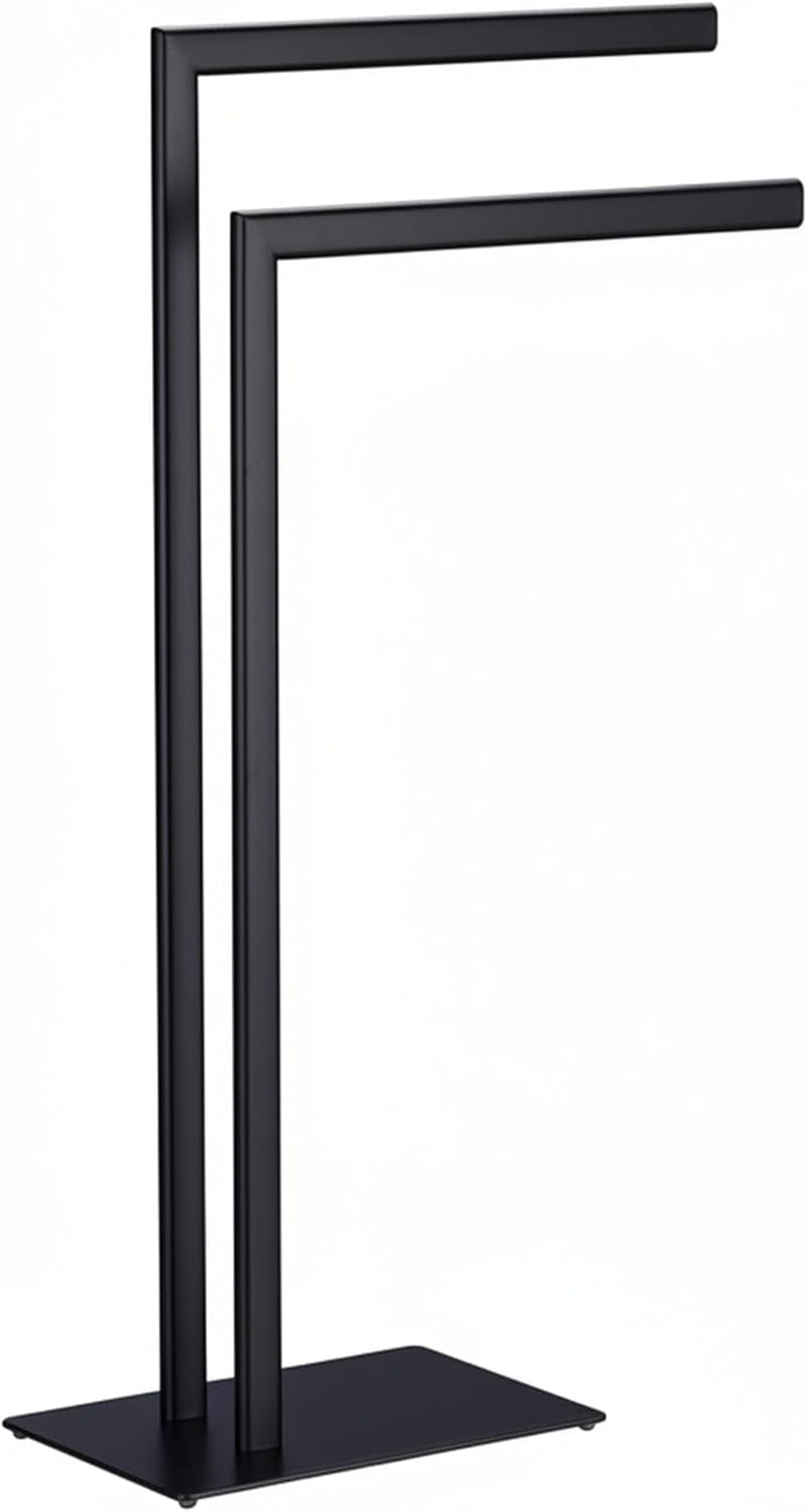 Towel Rack 2 Bars Free Standing for Bathroom