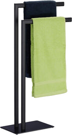 Towel Rack 2 Bars Free Standing for Bathroom