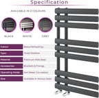 Towel Radiator 820 X 500 Heated Rail Vertical