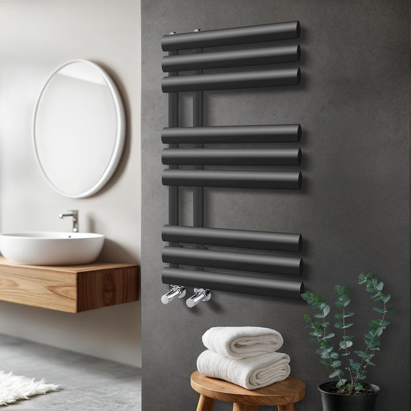 Towel Radiator 820 X 500 Heated Rail Vertical