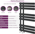Towel Radiator 820 X 500 Heated Rail Vertical