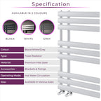 Towel Radiator 820 X 500 Heated Rail Vertical