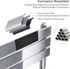 Towel Rail Modern Chrome Flat Panel X 400