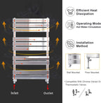 Towel Rail Modern Chrome Flat Panel X 400