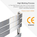 Towel Rail Modern Chrome Flat Panel X 400