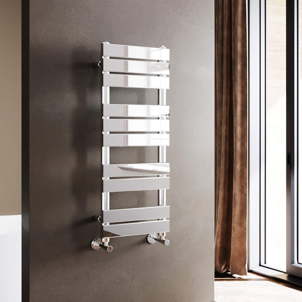Towel Rail Modern Chrome Flat Panel X 400