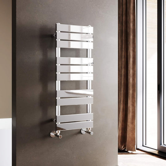Towel Rail Modern Chrome Flat Panel X 400