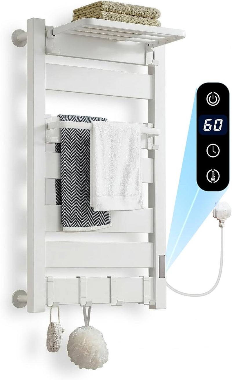 Towel Rail Self-Adhesive Wall Mounted 10 Bar 960x485MM