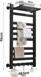 Towel Rail Self-Adhesive Wall Mounted 10 Bar 960x485MM