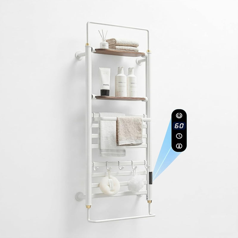 Towel Rail Self-Adhesive Wall Mounted 10 Bar 960x485MM