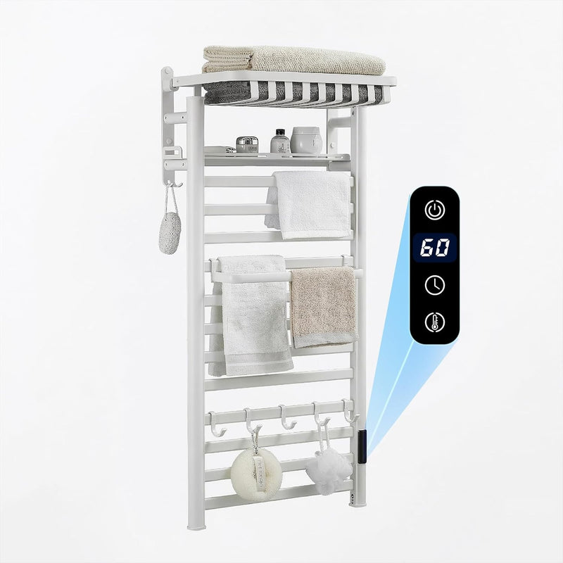 Towel Rail Self-Adhesive Wall Mounted 10 Bar 960x485MM