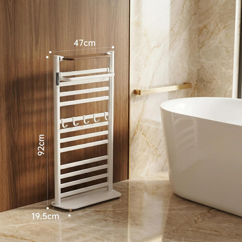 Towel Rail Self-Adhesive Wall Mounted 10 Bar 960x485MM