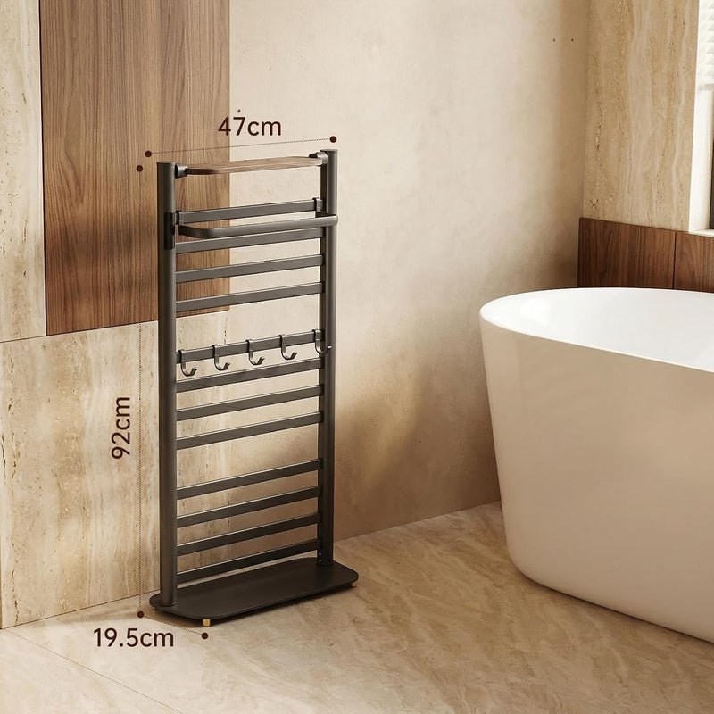 Towel Rail Self-Adhesive Wall Mounted 10 Bar 960x485MM