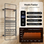 Towel Rail Self-Adhesive Wall Mounted 10 Bar 960x485MM