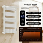 Towel Rail Self-Adhesive Wall Mounted 10 Bar 960x485MM