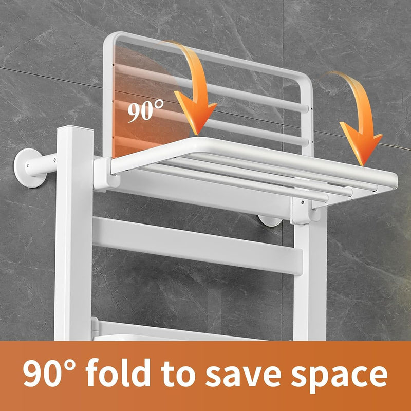 Towel Rail Self-Adhesive Wall Mounted 10 Bar 960x485MM