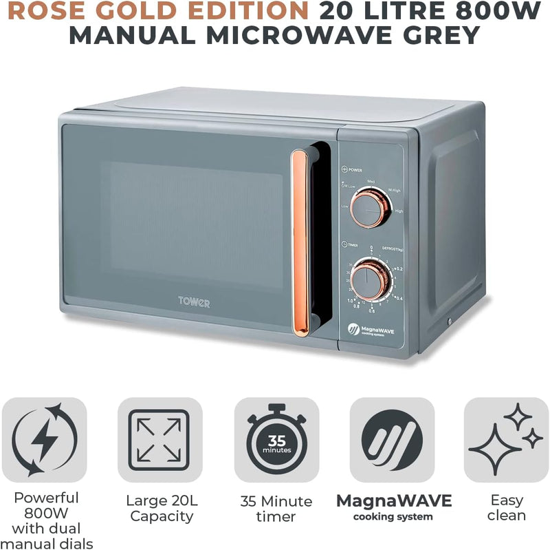 Cavaletto Manual Microwave with 5 Power Levels 35
