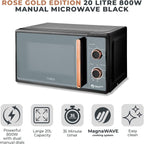 Tower Cavaletto Manual Microwave with 5 Power Levels