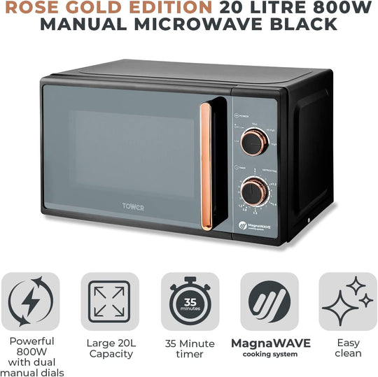 Cavaletto Manual Microwave with 5 Power Levels 35
