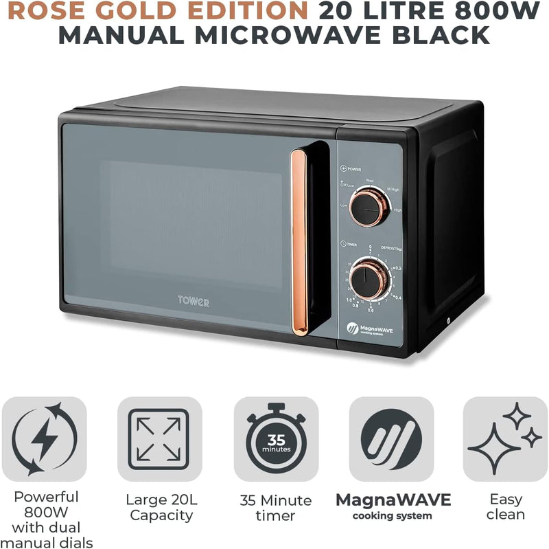 Cavaletto Manual Microwave with 5 Power Levels 35