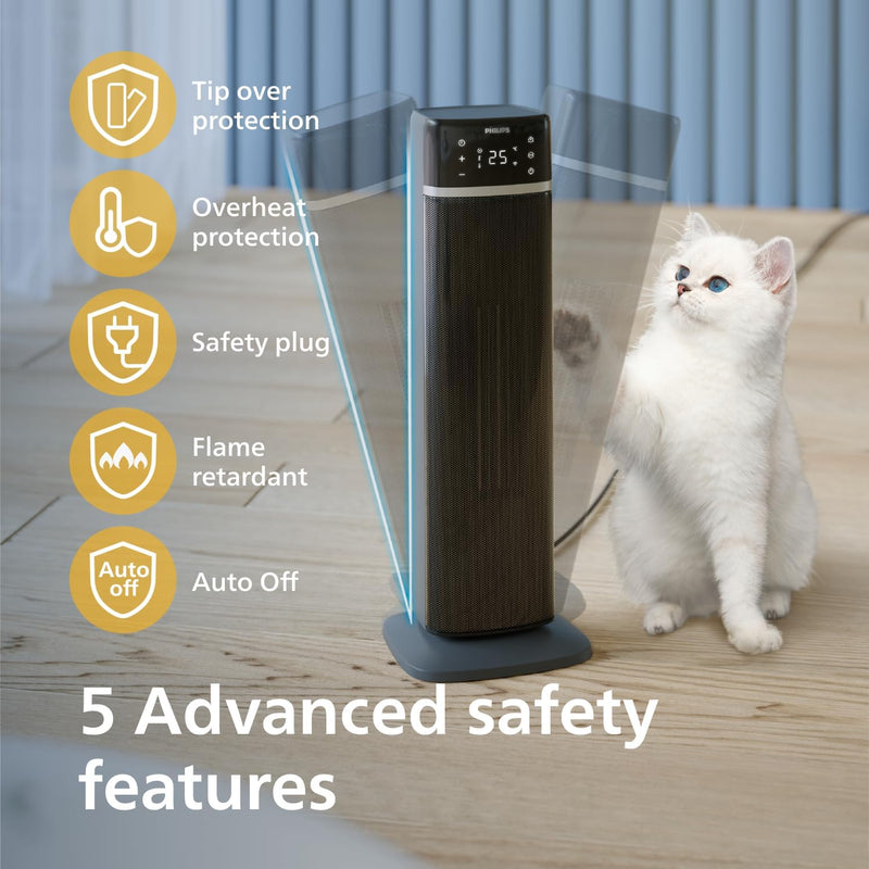 Tower Electric Heater Series 2000W 60° Oscillation Connected