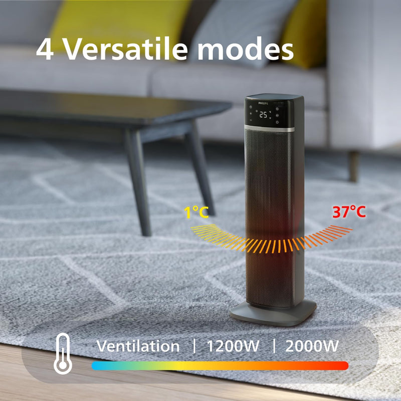 Tower Electric Heater Series 2000W 60° Oscillation Connected