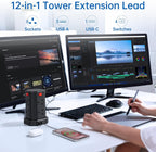 Tower Extension Lead 3m 13A 3250W Surge Protector