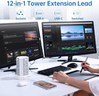 Tower Extension Lead 3m 13A 3250W Surge Protector