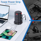 Tower Extension Lead 3m 13A 3250W Surge Protector