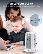 Tower Extension Lead 3m 8 Ac Outlets 4