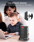 Tower Extension Lead 3m 8 Ac Outlets 4