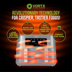 T17137wht Vortx 8.5L Dual Basket Air Fryer