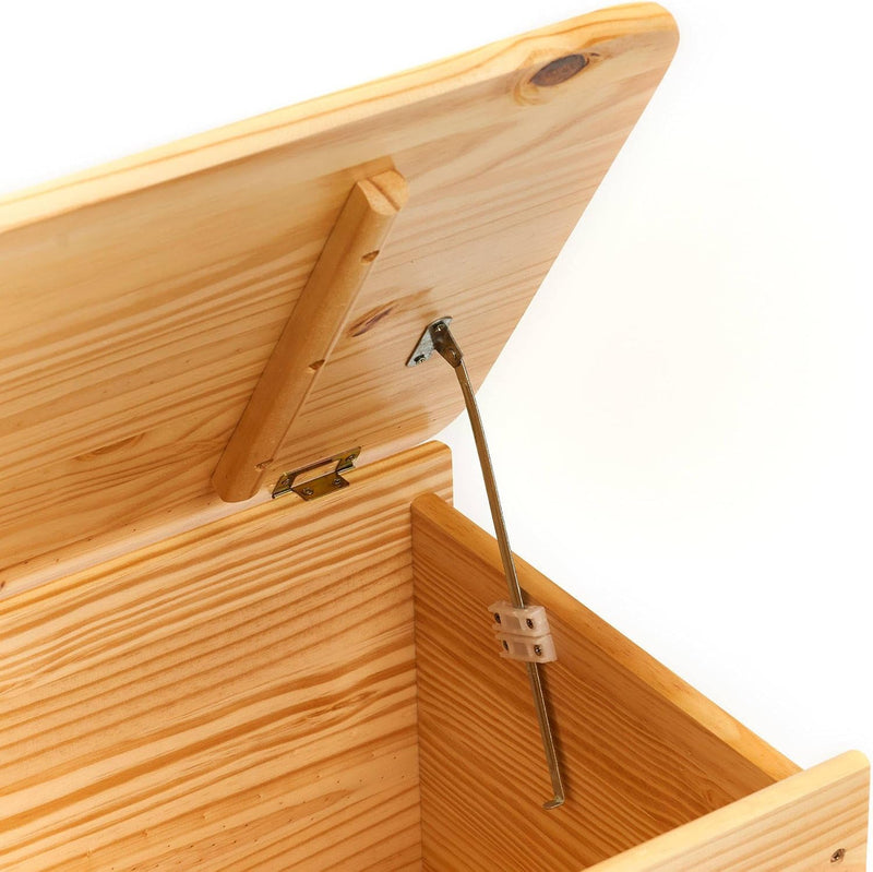 Toy Box with Wheels Pine