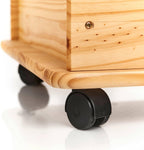 Toy Box with Wheels Pine