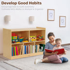 Toy Storage Organiser 2-Shelf Montessori Bookshelf 5-Section