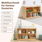 Toy Storage Organiser 2-Shelf Montessori Bookshelf 5-Section