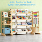 Toy Storage Organiser 6 Shelves and 12 Bins