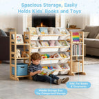 Toy Storage Organiser 6 Shelves and 12 Bins
