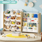 Toy Storage Organiser for Kids 9-Bin with 2-Drawers