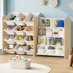 Toy Storage Organiser for Kids 9-Bin with 2-Drawers