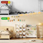 Toy Storage Organiser for Kids 9-Bin with 2-Drawers