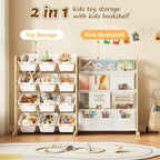 Toy Storage Organiser for Kids 9-Bin with 2-Drawers