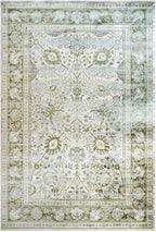 Traditional Antique Floral Sage Living Room Carpet Rug