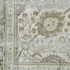 Traditional Antique Floral Sage Living Room Carpet Rug