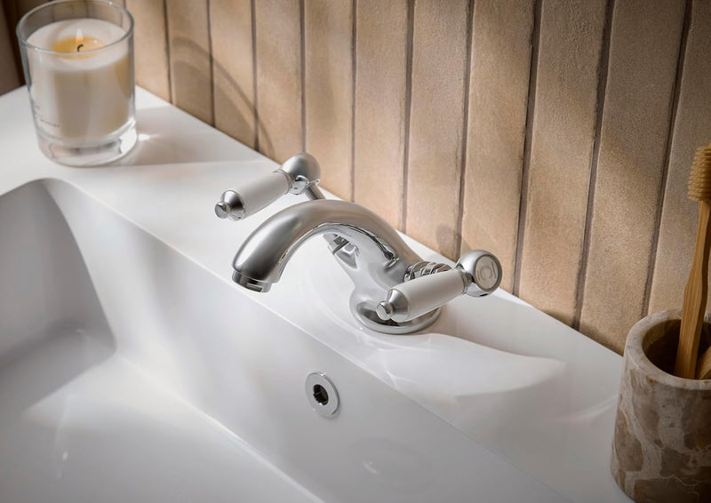 Traditional Bathroom Taps Chrome Basin Mixer Tap