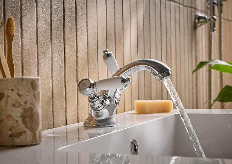 Traditional Bathroom Taps Chrome Basin Mixer Tap