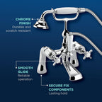 Traditional Bathroom Taps Chrome Bath Shower Mixer Tap
