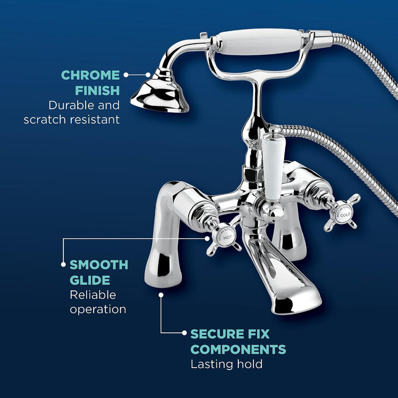 Traditional Bathroom Taps Chrome Bath Shower Mixer Tap