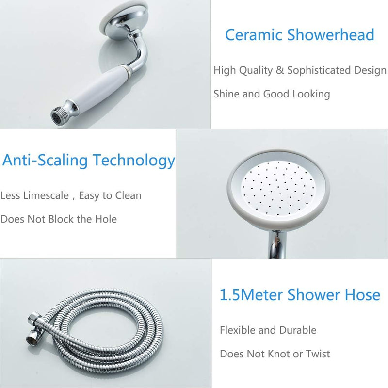 Traditional Bathtub Mixer Tap Victorian Bath Shower