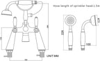 Traditional Bathtub Mixer Tap Victorian Bath Shower